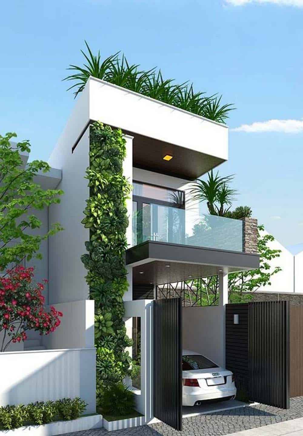 Mâu thiết kế nhà ống 2 tầng