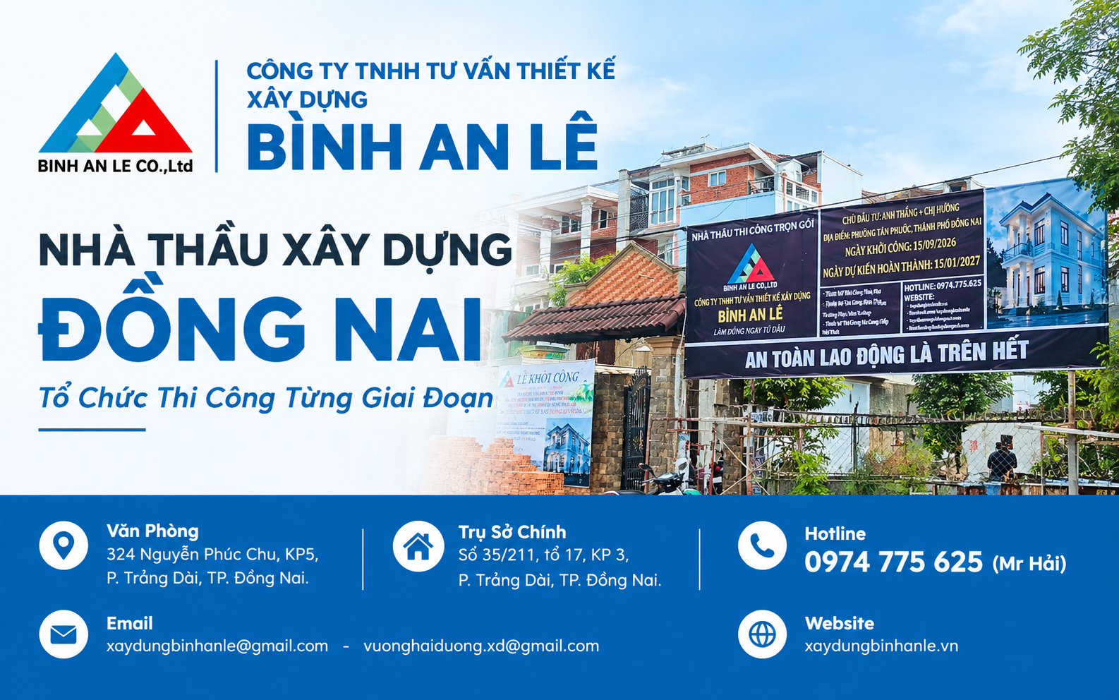 Nhà thầu xây dựng tổ chức thi công từng giai đoạn