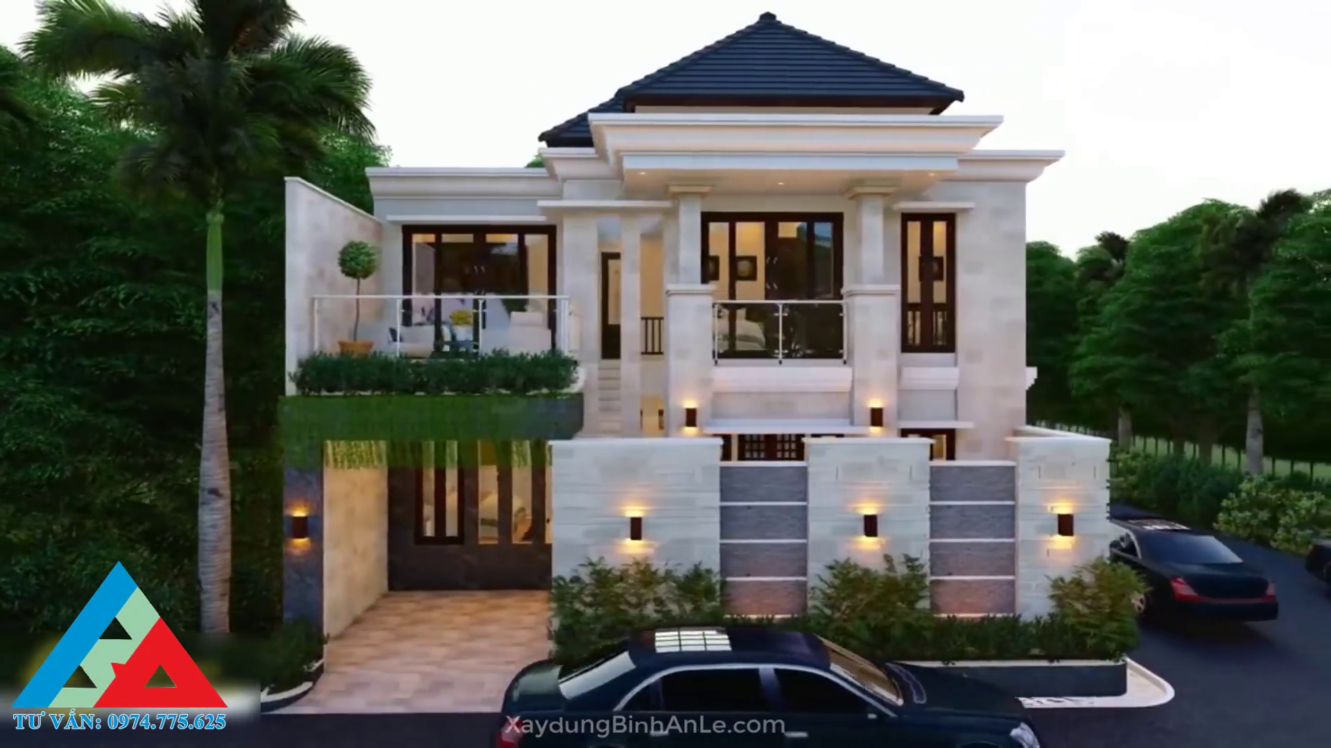 Mẫu nhà 2 tầng cao cấp đẹp
