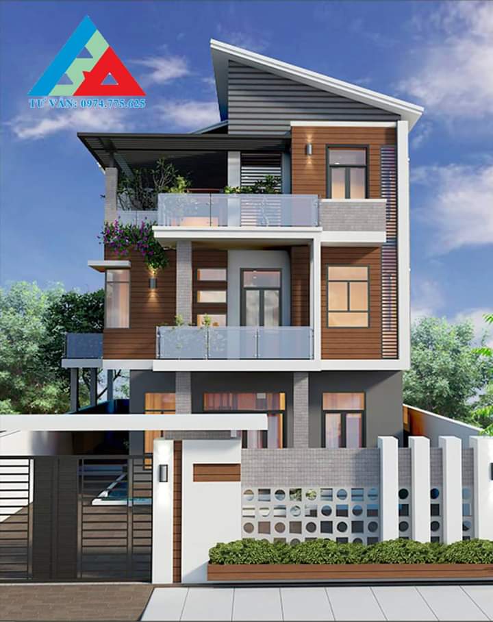 Mẫu nhà 3 tầng hiện đại