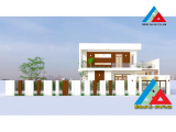 Mẫu thiết kế biệt thự mini 2 tầng 76m2