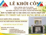 DỰ ÁN NHÀ ANH THỊNH - LONG BÌNH