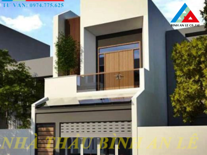 Mẫu nhà phố 1 trệt 1 lửng 1 lầu đẹp