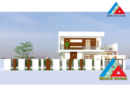 Mẫu thiết kế biệt thự mini 2 tầng 76m2