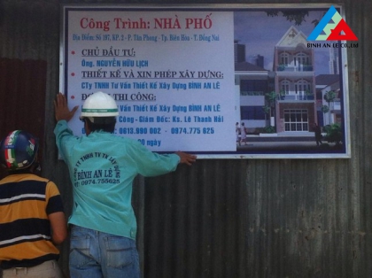 CÔNG TRÌNH NHÀ PHỐ ANH TÚ PHƯỜNG LONG BÌNH