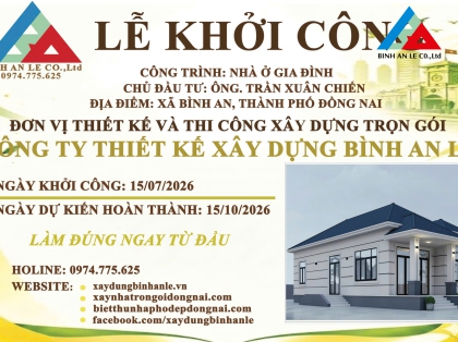DỰ ÁN NHÀ ANH CHIẾN TẠI BÌNH AN