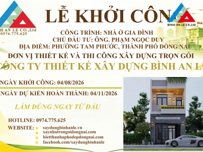 DỰ ÁN NHÀ ANH DUY TẠI TAM PHƯỚC