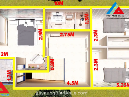 DỰ ÁN NHÀ Ở: 5X10 : 2 MÊ ĐẸP MÊ HỒN