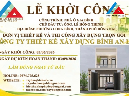 DỰ ÁN NHÀ ANH THỊNH - LONG BÌNH