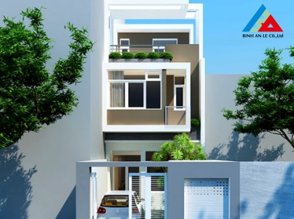 MẪU NHÀ PHỐ NGANG 5M DÀI 20M LỆCH TẦNG 4 PHÒNG NGỦ