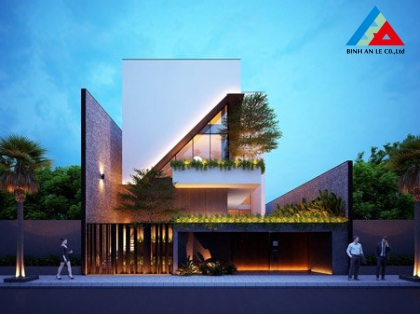 9 mẫu biệt thự đẹp hiện đại, Mẫu nhà phố đẹp