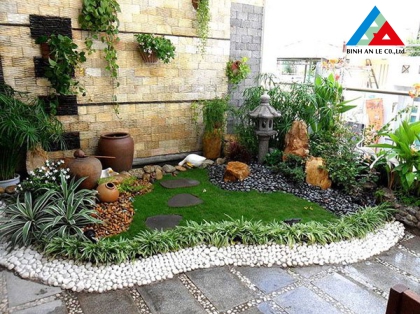 Mẫu tiểu cảnh trước nhà đẹp